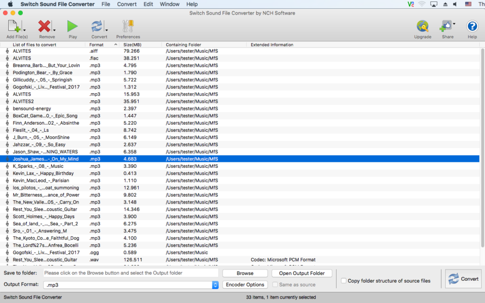 switch audio file converter for mac