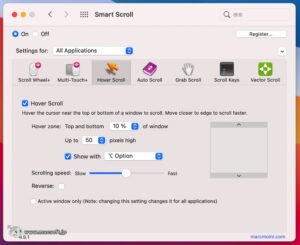 Smart Scroll 4.6.5 - スクロール操作をより快適にするための便利機能を備えた古参ユーティリティ - 新しもの好きのダウンロード